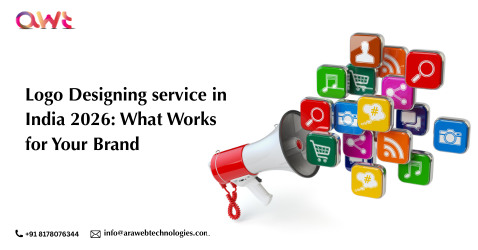 Professional logo designing service in India showcasing modern brand identity trends for 2026